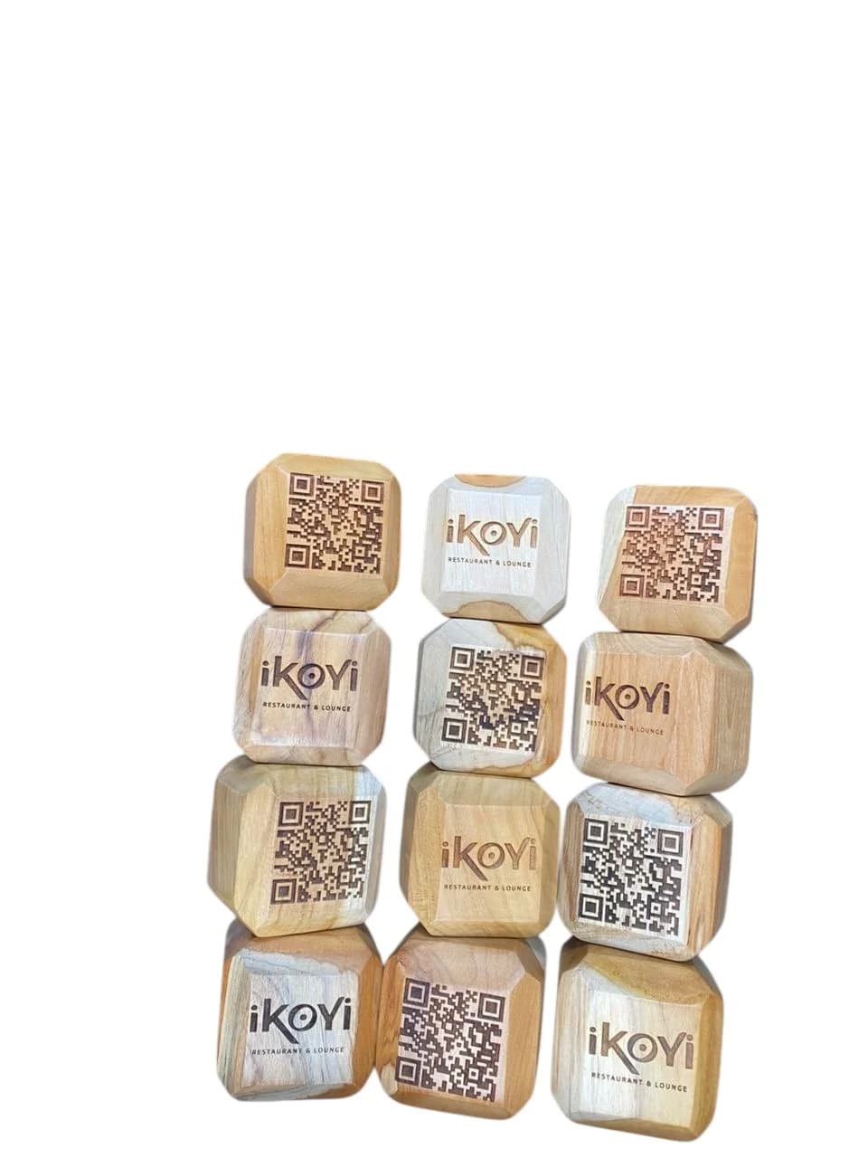 Wooden Cube Barcode